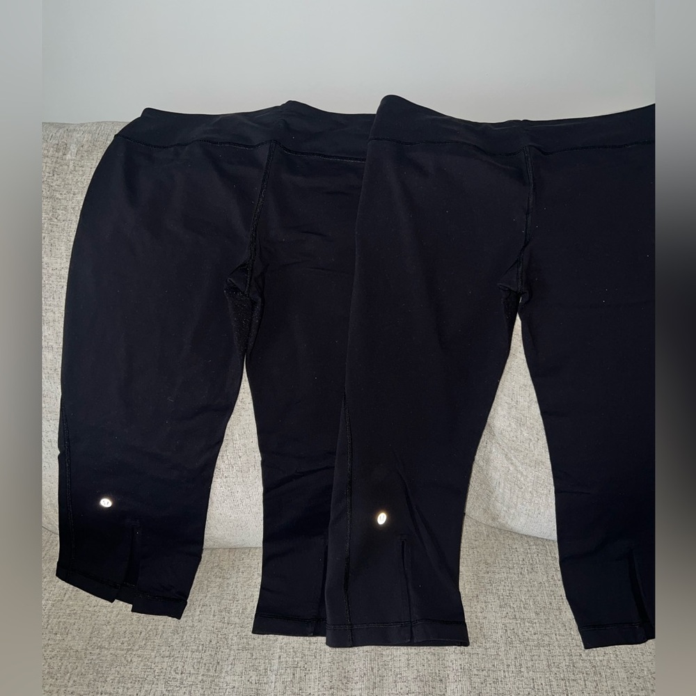 2 Lululemon black leggings